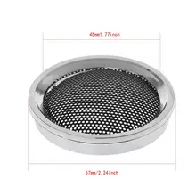 2 шт динамик крышка 2 дюймов защитные решетки крышка аудио динамик s декоративный стальной круглый сетчатый чехол 77UA