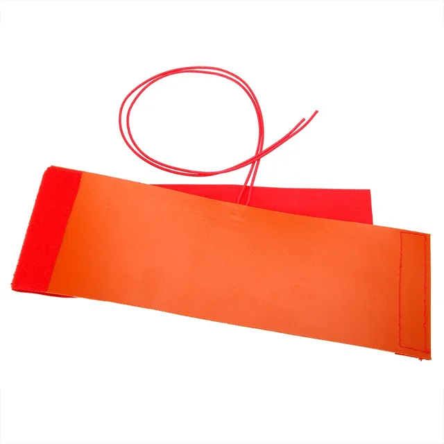 12 V 240W Rugalmas Fűtőpad Elem Szilikon Dinitrogén Palack Fűtés Szőnyeg 10X30Cm Narancssárga Fűtőpárnák - Image 2