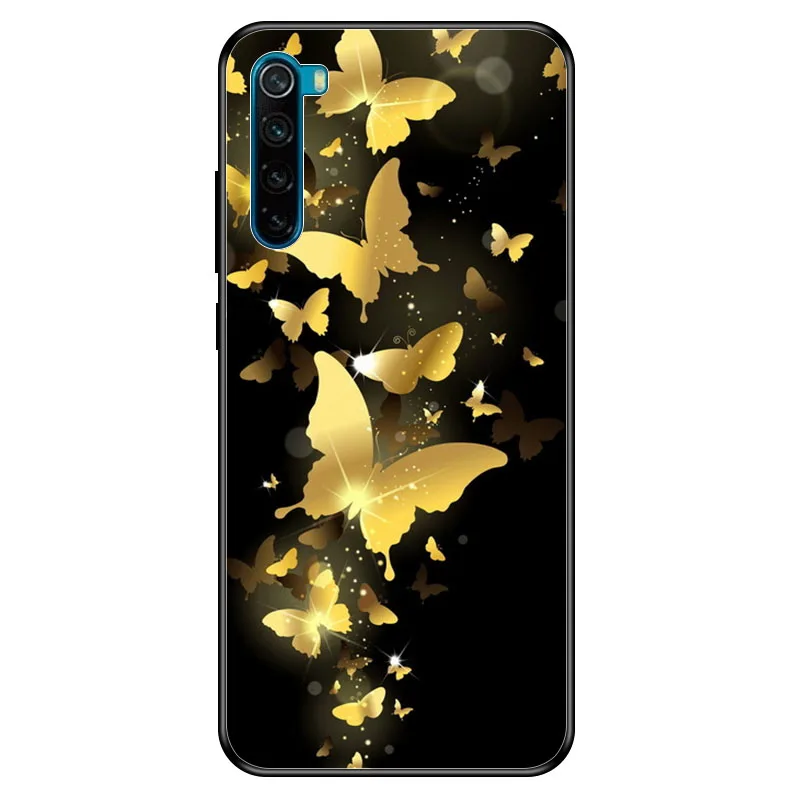 Geruide 6,3 дюймов для xiaomi redmi note 8 чехол, закаленное стекло чехол cubierta para 6,53 дюймов xiaomi redmi note 8 pro Чехол - Цвет: A030