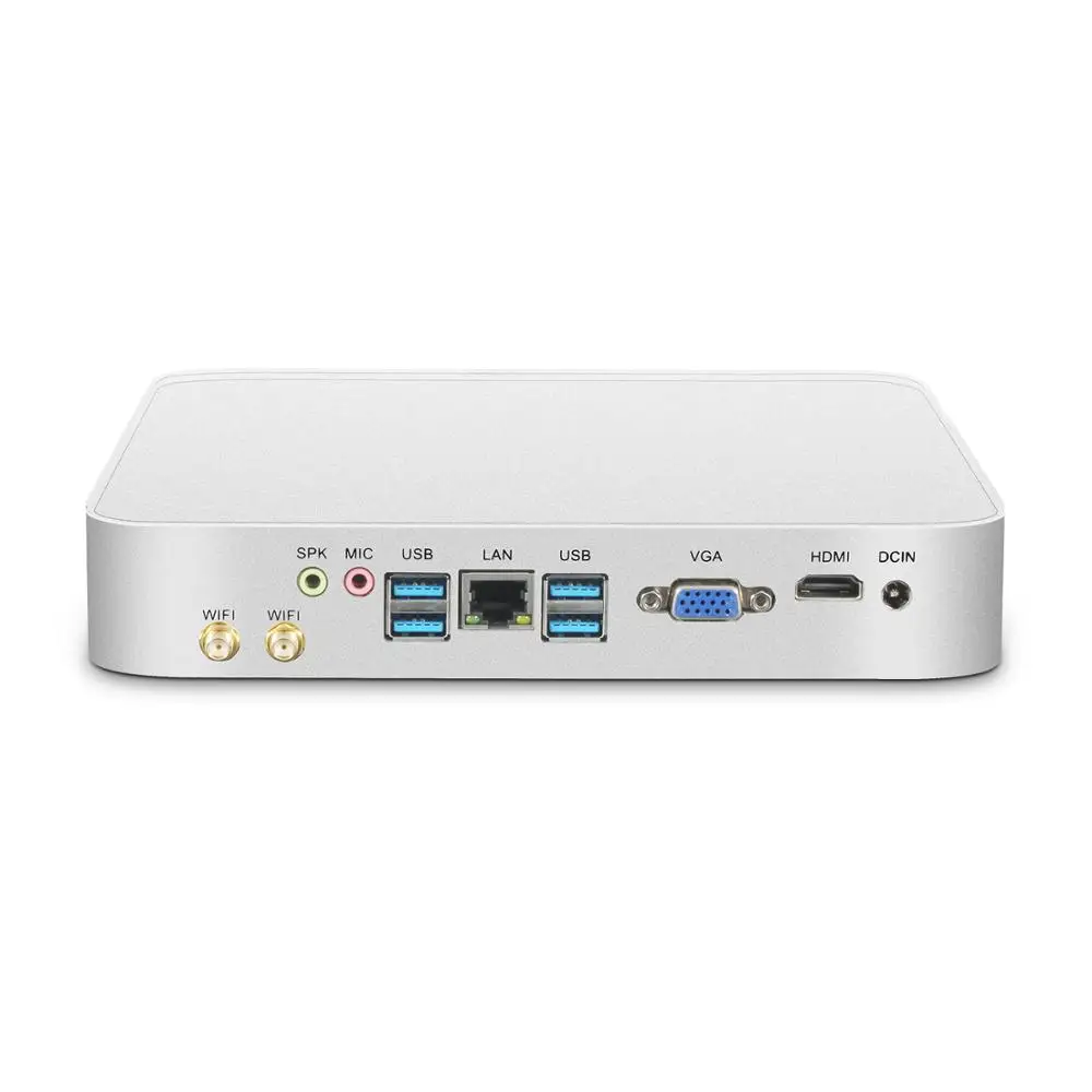 7th поколения Intel Core Мини ПК i7-7500U i5-7200U i3-7100U Windows 10 Linux в формате 4K UHD, HTPC HDMI VGA 6* USB 300 м Wi-Fi Gigabit Ethernet