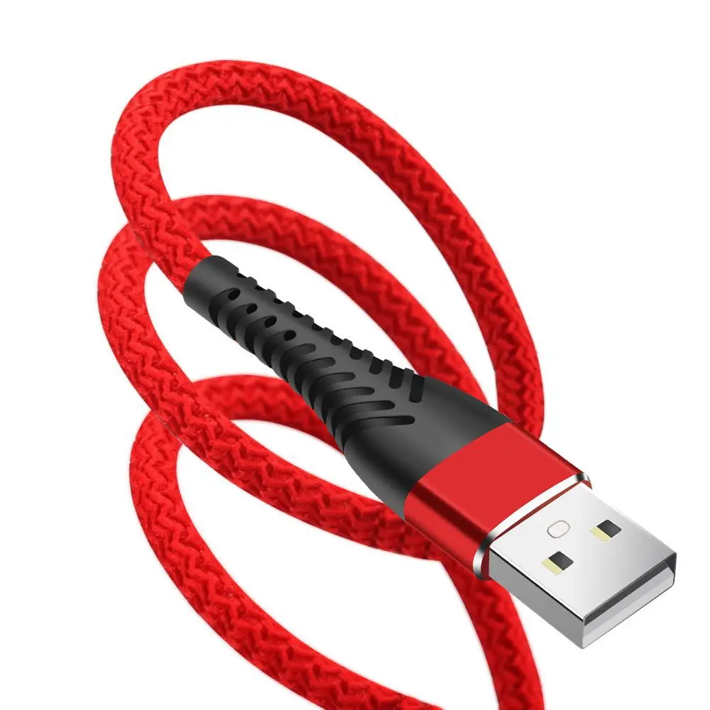 Usb кабель для быстрой зарядки и передачи данных с нейлоновой оплеткой, зарядное устройство, кабель для зарядки типа c, micro usb, iphone, samsung Galaxy S10, S10E, S9, S8, Note
