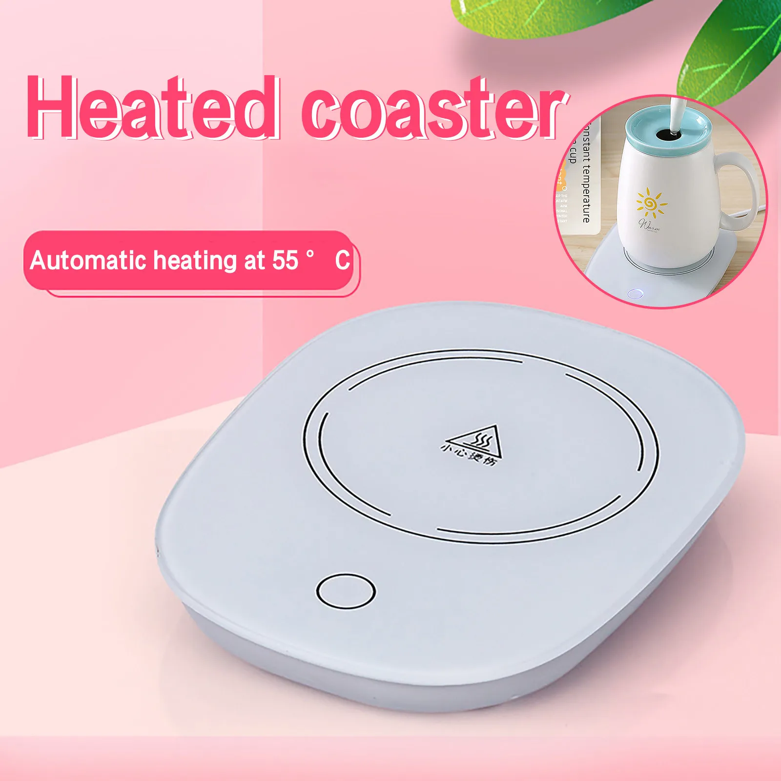 Coffee Mug Cup Warmer Insulation Usb 55 °c Thermostat Coaster Tea Milk