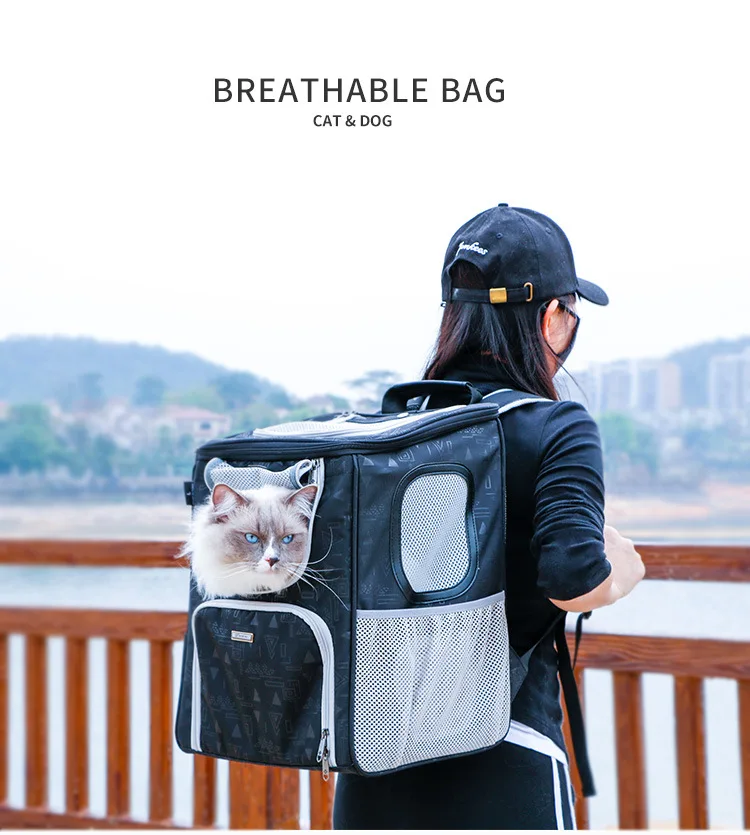 pet knapsack vehicle dual purpose bag pet breathable backpack dog travel bag pet supplies dog carrier backpack puppy carrier