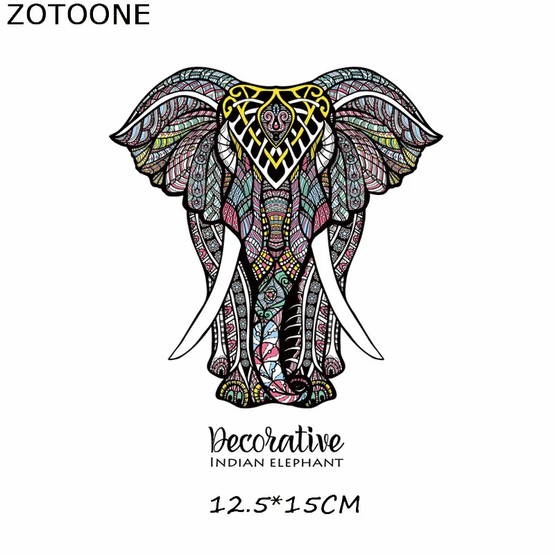 ZOTOONE наклейки с животными для железной одежды аксессуары DIY футболки Платья моющиеся теплопередачи - Цвет: ZT0382