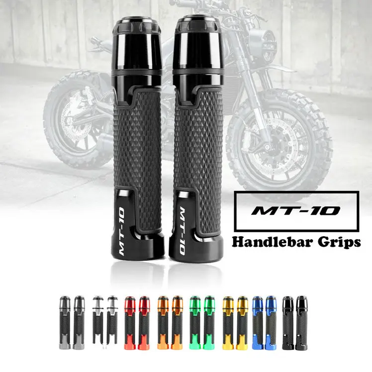 7/8 ''22 мм аксессуары для мотоциклов Алюминий ЧПУ резиновый гелевый руль торцевой заглушки рукоятка для YAMAHA MT10 FZ10