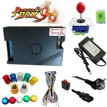 

New Version arcade kit with Original 3D Pandora Box 9D PCB 2500 in 1 Board joystick Happ button For DIY Arcade Game Machine