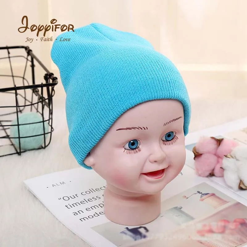 Joyyifor/23 шт., детская шапка унисекс, детская шапка на весну-осень, Теплая Зимняя шерстяная вязаная шапочка-бини, шапка для маленьких мальчиков и девочек, От 1 до 4 лет для младенцев
