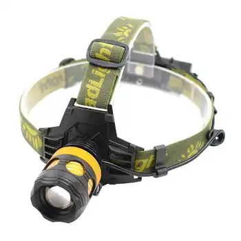 

Zoom Frontal Flashlight Headlamp 2 in 1 Headlight Q5 LED Head Lamp Torch for Camping Hunting Power by 18650 Battery