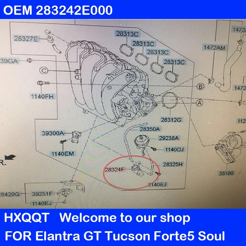  ̵ַ  OEM 283242E000, ҳŸ Ʈ GT Ʈ  i40 2011-2016 