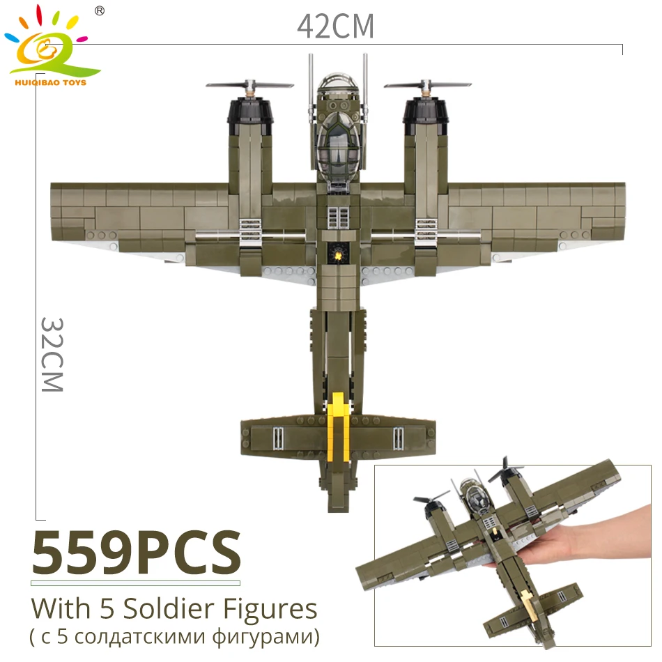 Online 559 stücke Military Ju 88 bombing flugzeug Baustein WW2 Hubschrauber Armee waffe soldat Legoing modell bricks kit Spielzeug für kinder