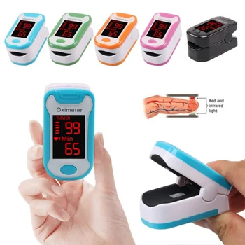 

Fingertip Pulse Oximeter Finger Clip Pulse Oximeter / Oxygen Saturation Monitor / Heart Rate Monitor Black