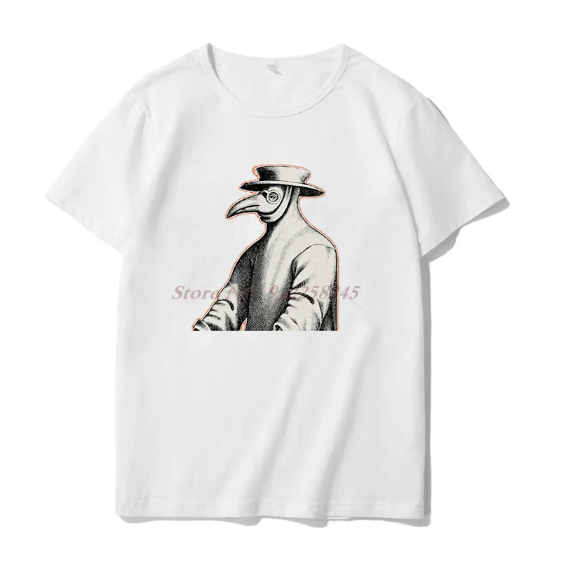New Plague Doctor Back In Business T Shirt Classic T Shirt Tee Graphic t shirts Harajuku Streetwear Men clothing