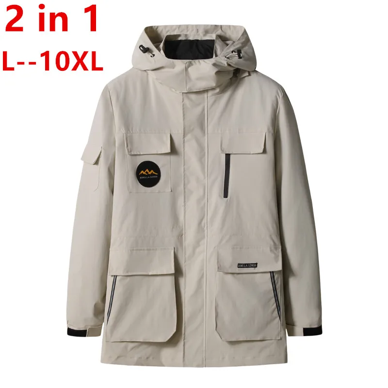 10XL 8XL 6XL 4X heren Mountain Kleding 3-in-1 Systemen Jas En Jas Mannen Winter Warm puffer Jas Buitenshuis Sport Jas 2 Stuks 10XL 8XL 6XL 4X heren Mountain Kleding 3-in-1 Systemen Jas En Jas Mannen Winter Warm puffer Jas Buitenshuis Sport Jas 2 Stuks