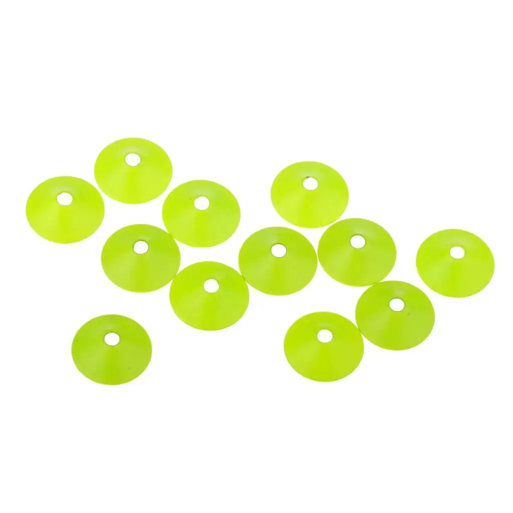 12pcs Fly Tying Materials Fishing Head Tube Flies Colourful Cones Turbo Disc