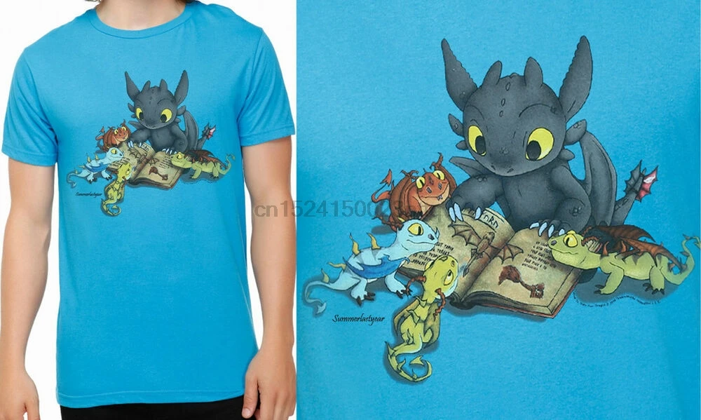 Toothless Story Time How To Train Your Dragon 2 Unisex T-Shirt Free Ship | Мужская одежда