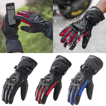 

Winter Warm Motorcycle Gloves Waterproof Touch Screen Protective Guantes Moto Motocross Gloves for Motorbike Motocicletas