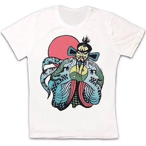 Big Trouble In Little China Fu Manchu Kurt Russell Retro White T Shirt 489 Comfortable t shirt Casual Short Sleeve TEE | Мужская одежда