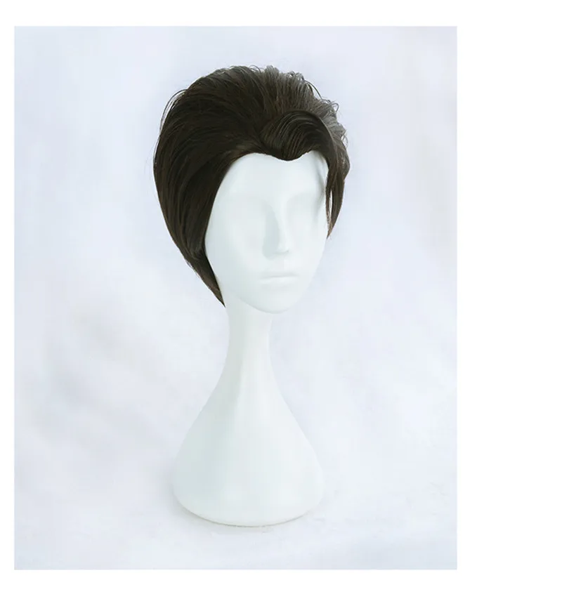 RK800 Детройт: стать человеком Коннор косплей парик ролевые игры волосы нарезанные назад синтетические короткие волосы Хэллоуин костюм косплей реквизит