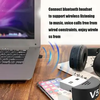 

USB Wireless Bluetooth V5.0 Adapter Dongle MP3 Music Transmitter Speed High Receiver PC Computer For Windows M3G3