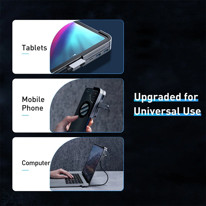 Baseus USB C концентратор 3 0 HDMI Type HUB для iPad Pro хаб MacBook док станция мульти 6 Порты