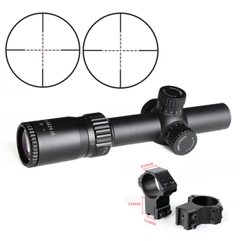 

Riflescope BM WA 1-5X24 IR Tactical Optic Sight wide angle Red Dot Illuminated Rifle Scope for Hunting shooting