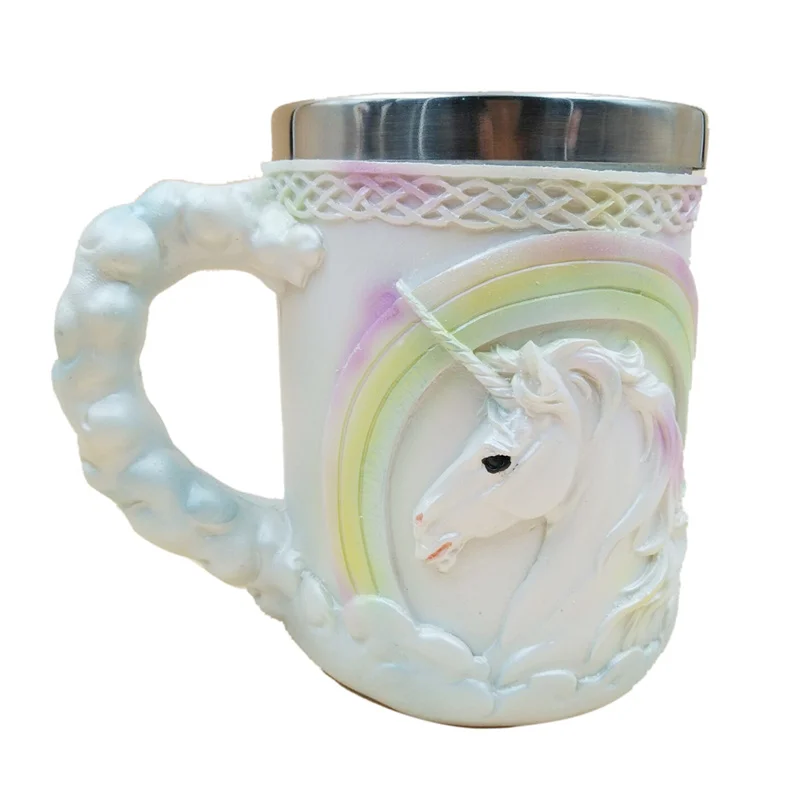 Из нержавеющей стали 3D двойными стенками кофейные чашки с черепом и кружка