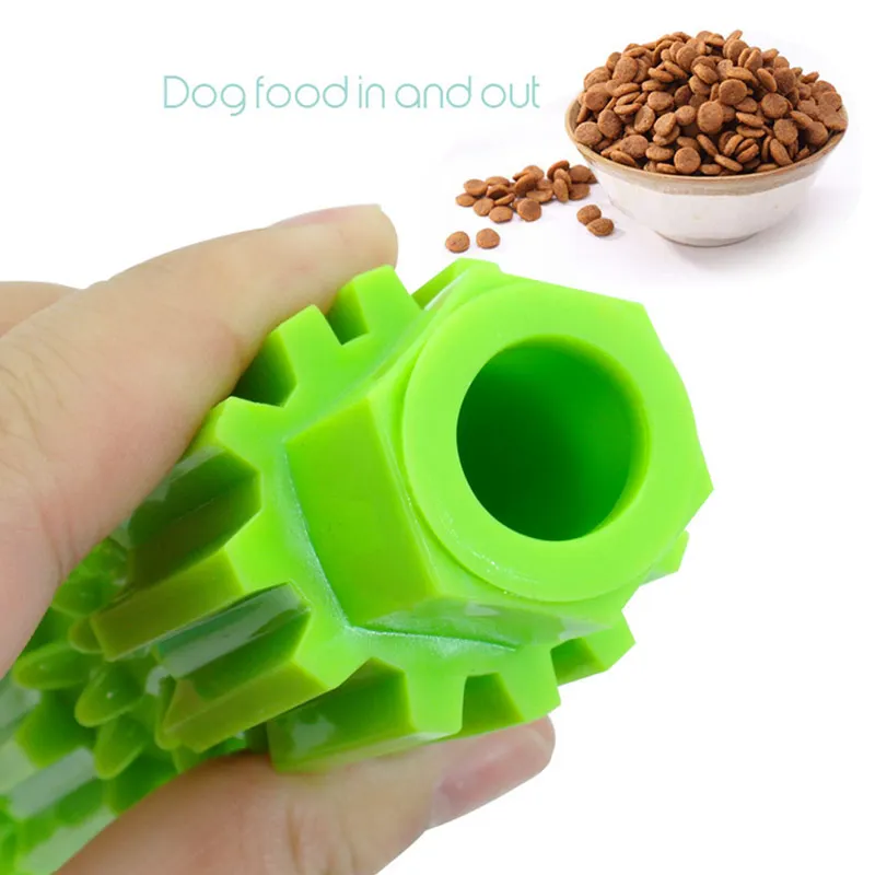Игрушка для собак из термопластичной резины на Укус устойчивостью Еда молярная палка головоломка тренировка собак игрушка может поставить закуски собака игрушки-Жвачки для малых и средних пород