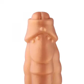 Hismith Monster Dildo Series 8.1 Inch Gold Silicone Dildo With Suction Cup Hippo Fantacy Dildo 3