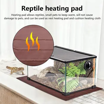 

Reptile Heating Pad Timing Switch Temperature Control Pet Warm Film Cushion PU Heating Cloth Heat Mat
