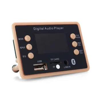 

DC 12V Module Professional TF USB Port Bluetooth 5.0 MP3 Decoder Board Universal FM Radio Car Audio Digital Display WAV WMA