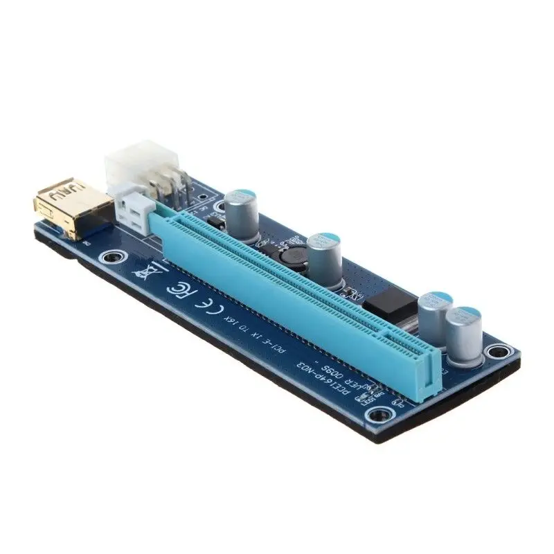 Ver009S Pci Express 6 Pin к Sata 1X 16X Usb 3,0 удлинитель адаптер Led Майнинг Биткойн