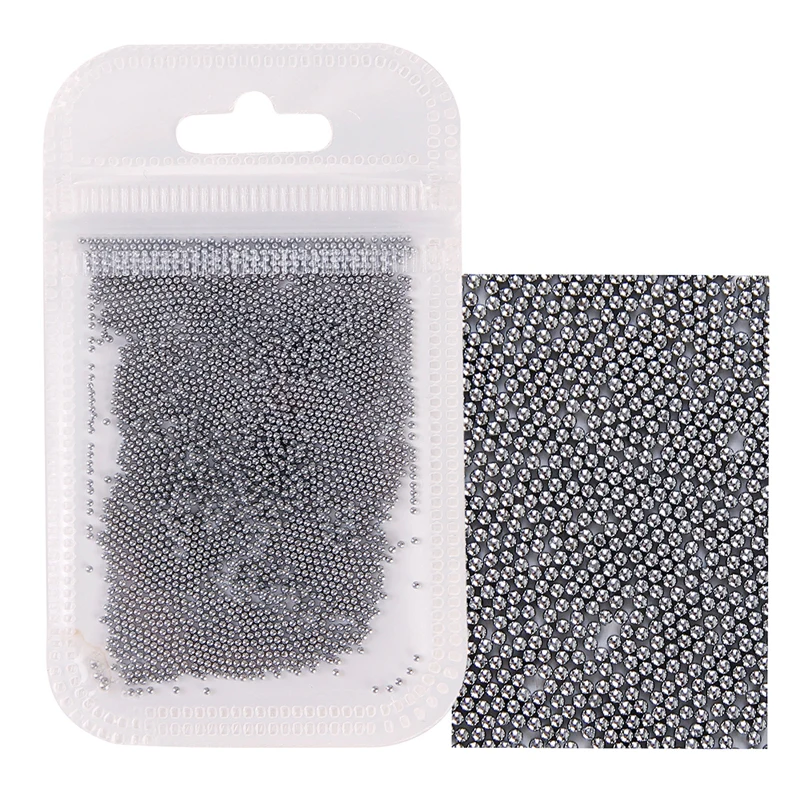 1 Packung 0,6-2,0mm Nagelkunst-Kaviarperlen 10g Strass für Mikro-Stahlkugeln 3D-Dekorationen UV-Gel Acryl-Tips – Detail 11