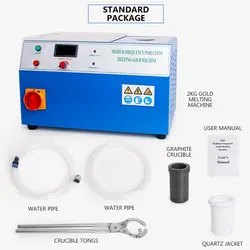 Forjamento do tratamento térmico do metal do soldador do ferro da fornalha de derretimento do aquecimento da indução da frequência média 2kg com cadinho