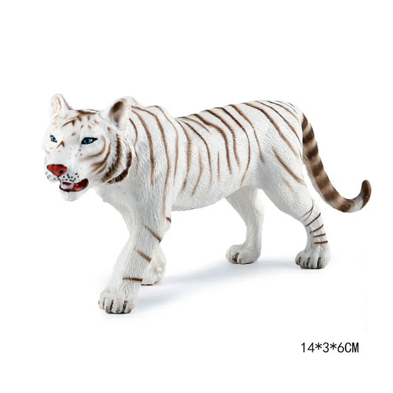 White Tiger Model Beast Figure Educational Wildlife Animal Toy Child Kids Gift 
