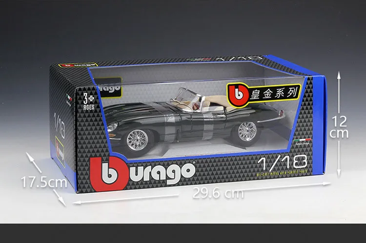 Bburago 1:18 E-type Coupe литая под давлением модель металлического сплава Высокая имитационная машина с базой Игрушки для мальчиков подарки для мальчика