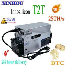 BTC BCH miner Innosilicon T2 Turbo(T2T) 25TH/S SHA256 asic miner better than antminer S9 S9K T17 S17 S15 Z11 whatsminer M3 M21s