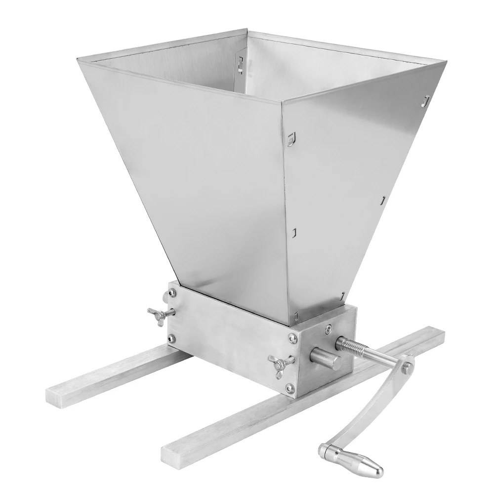 

Grains Mill Grinder Food Processors Large Capacity Manual Stainless Steel Malt Corn Grain Crusher 2 Rollers