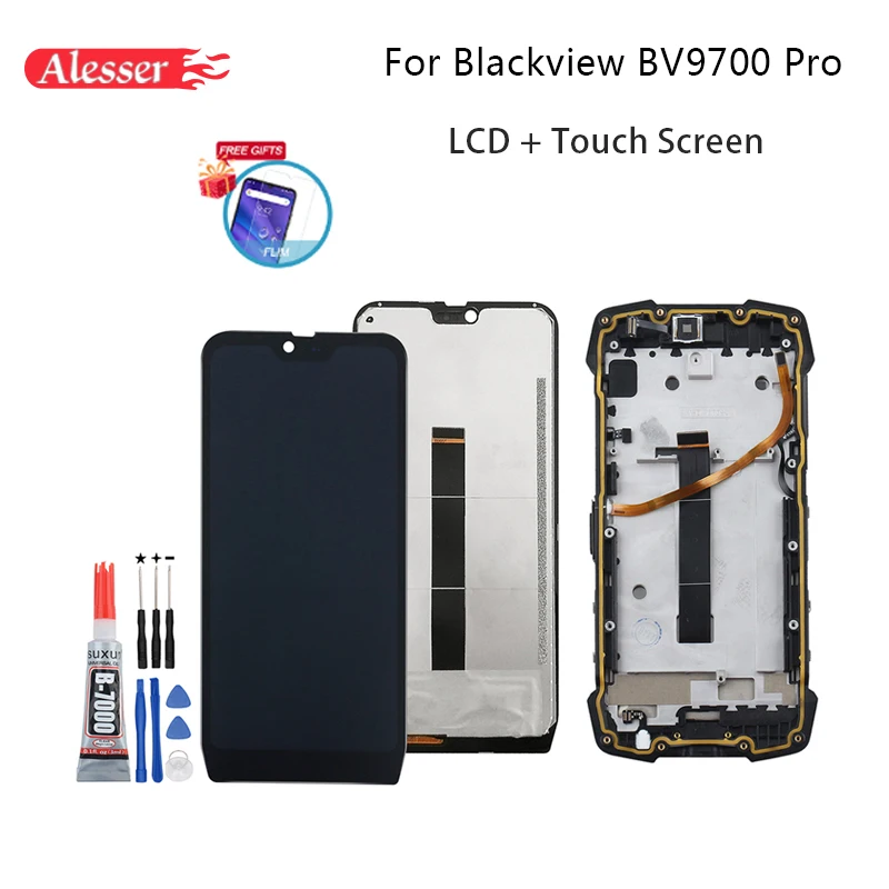 Alesser для Blackview Bv9700 Pro ЖК-дисплей+ сенсорный экран Запасные части+ Инструменты+ пленка для Blackview Bv9700 Pro Телефон с рамкой