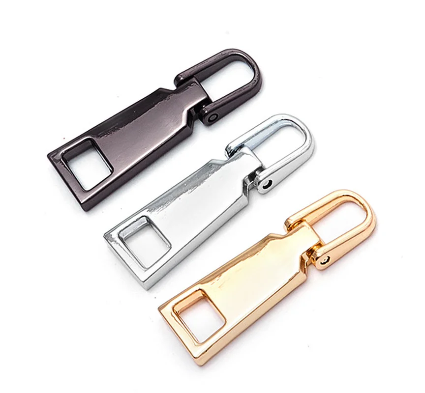 Extractor de cremallera de Metal desmontable, kit de reparación de cabeza deslizante con cremallera, Pestaña de tracción, accesorios de costura DIY, 1 Uds., 5 #