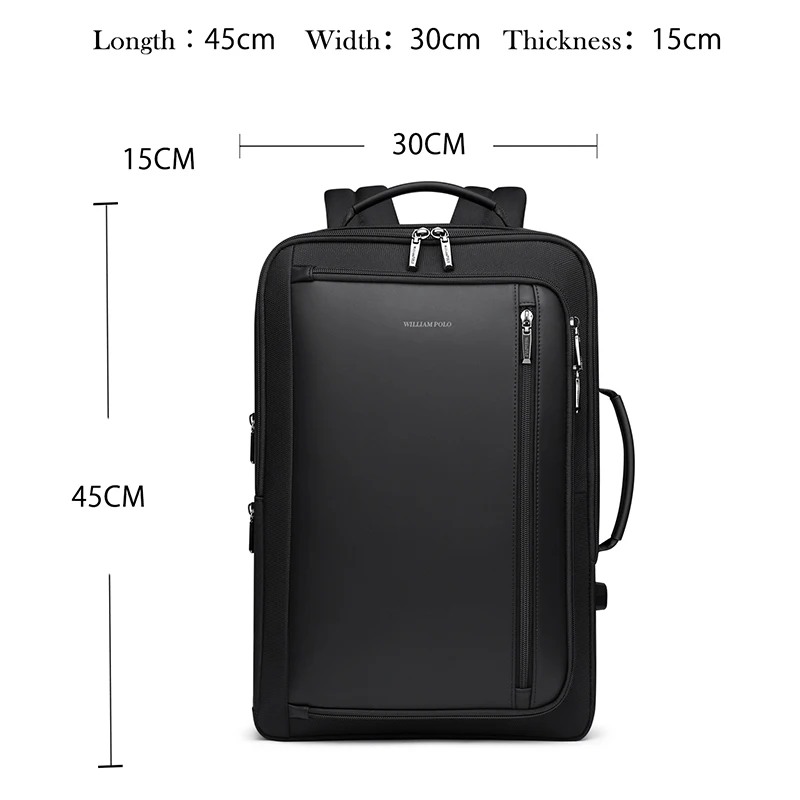Мужские Роскошные рюкзаки, многофункциональный водонепроницаемый дорожный бизнес рюкзак с защитой от кражи, USB зарядка, дорожная сумка для ноутбука