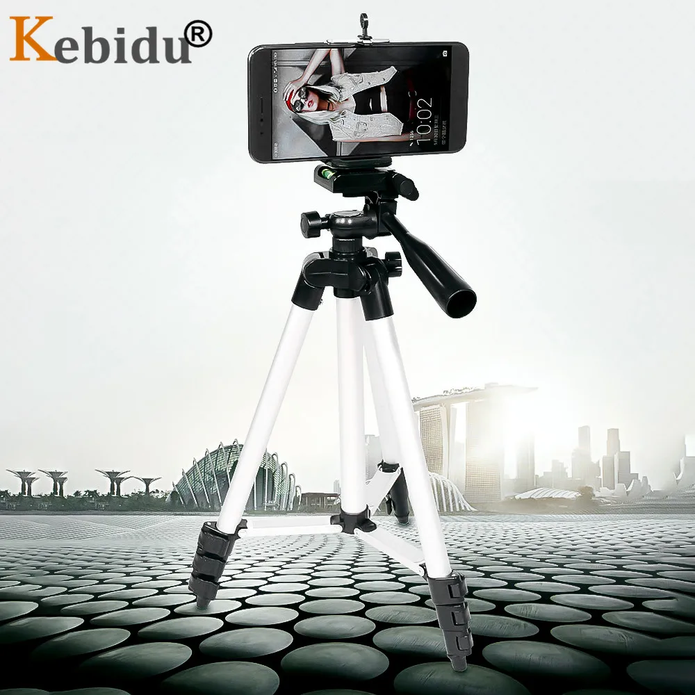 Kebidu выдвижной смартфон цифровая камера штатив Мобильный Стенд крепление держатель Клип Набор для Nikon для Canon для iPhone 6 6s 7