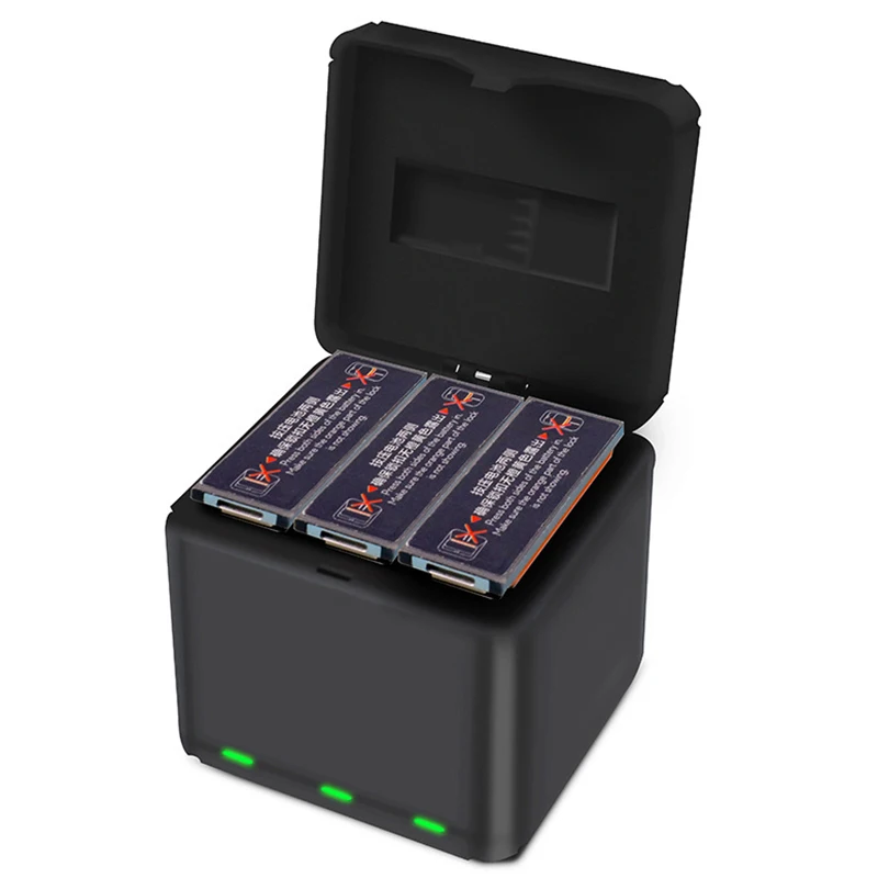 Qc3.0 Быстрая зарядка и волочение три типа зарядного устройства коробка для хранения для Dji Osmo Action Sports камера литиевая батарея
