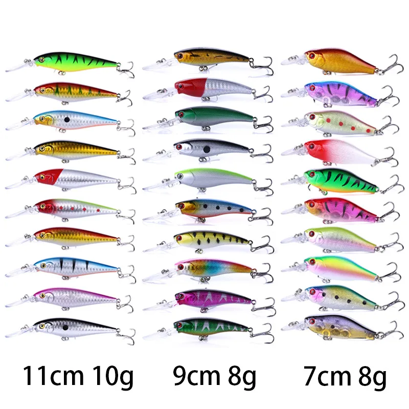 

Fishing Lure Set Minnow Trolling Artificial Bait Fishing Set Wobblers Bionic Fish Big Wobbler Deep water Hard Lure