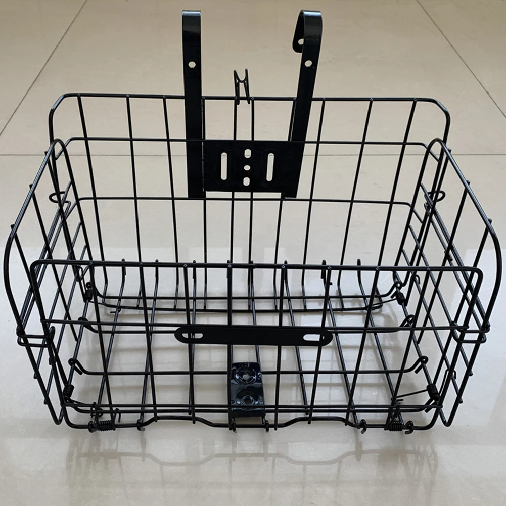 Tanie Składany siatkowy pojemnik odpinany części rowerowe akcesoria wiszący przedni tylny koszyk rowerowy rama torba na rower górski składany rower