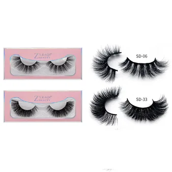 

Pink packaging SD-33-46 three-dimensional curling eyelashes 3d mink eyelashes eyelash extension
