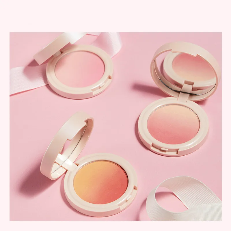 

Gradient blush peach three-color natural nude makeup white brightening complexion high light 02 blush tray
