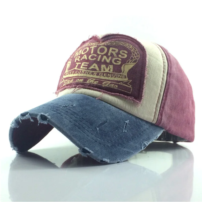 Бейсбольная кепка из промытого хлопка Snapback для мужчин и женщин в стиле ретро