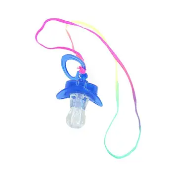 

Creative Fun Toy Colorful Night Light Led Pacifier Whistle Glowing Whistle Light Rave Party Light Up Toys