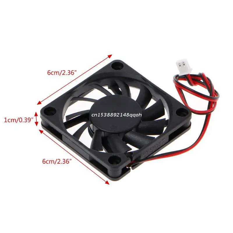 

77JC DC 24V 2-Pin 60x60x10mm PC Computer CPU System Sleeve-Bearing Cooling Fan 6010