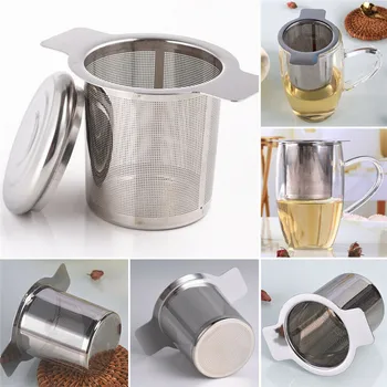 

TTLIFE Tea Leaf Spice Filter Drinkware Mesh Tea Infuser Tea Strainer Teapot Stainless Steel Loose Kitchen Accessories Reusable